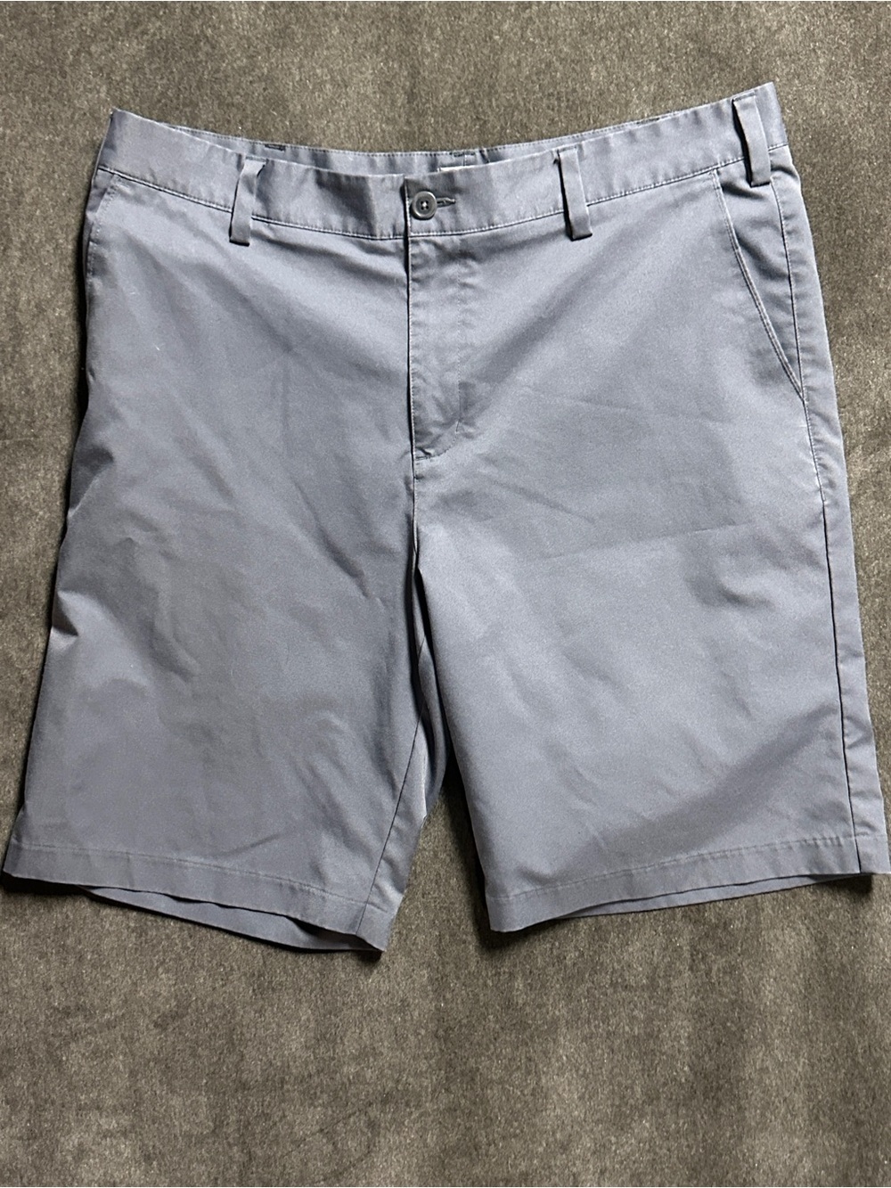Adidas Golf Blue/Gray Performance Shorts Men’s 34 Flat Front Lightweight